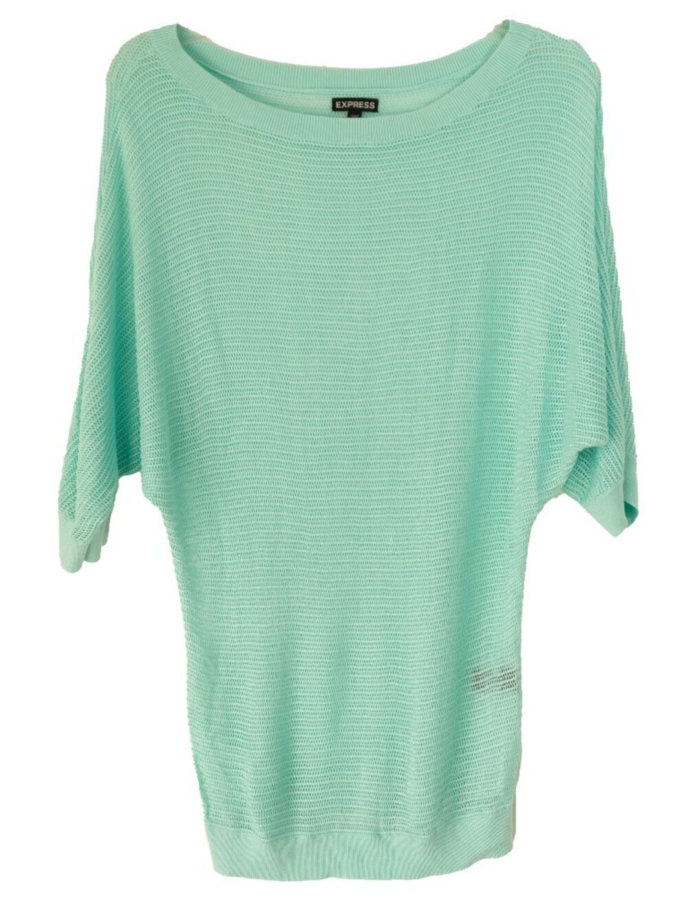 Express Sheer Top Mesh Oversized Fishnet Blouse